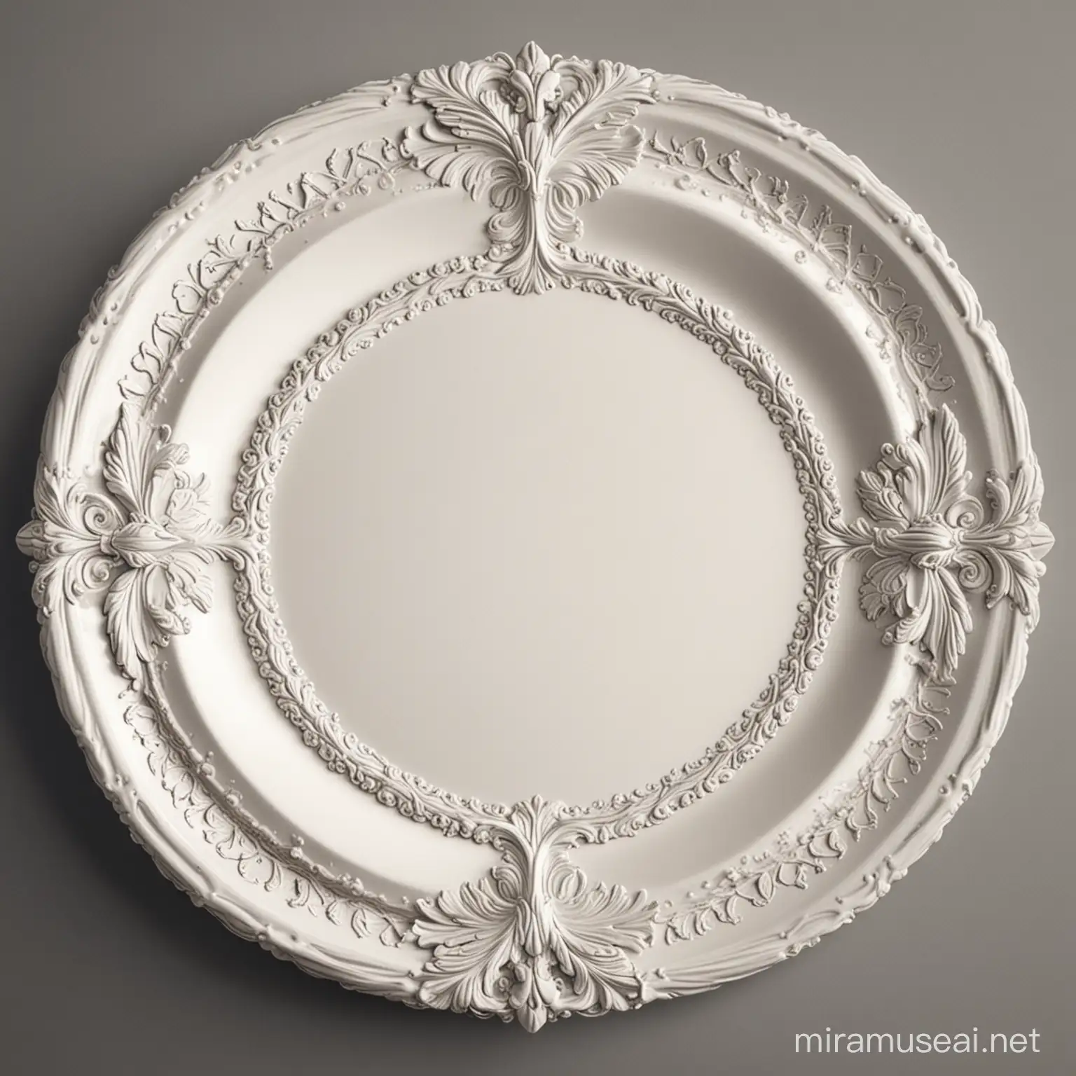 Neoclassical Style Ornament on Plate