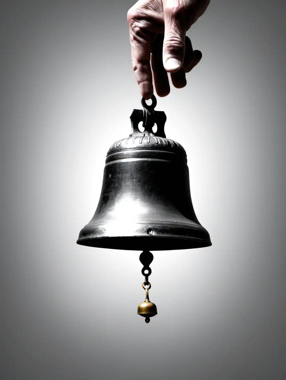 Solo Hand Ringing an Echoing Bell