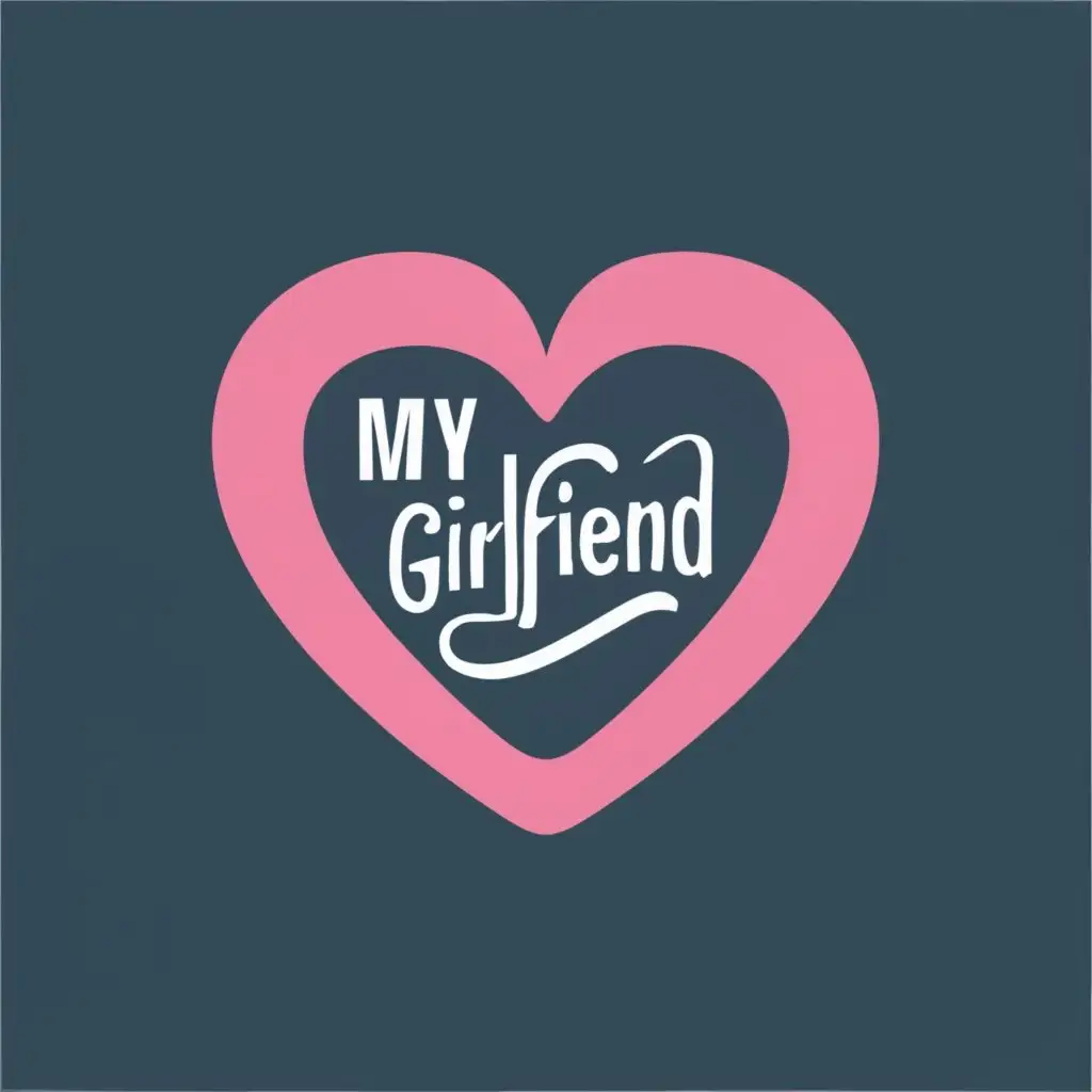logo, love, with the text "My girlfriend angel", typography, be used in Events industry