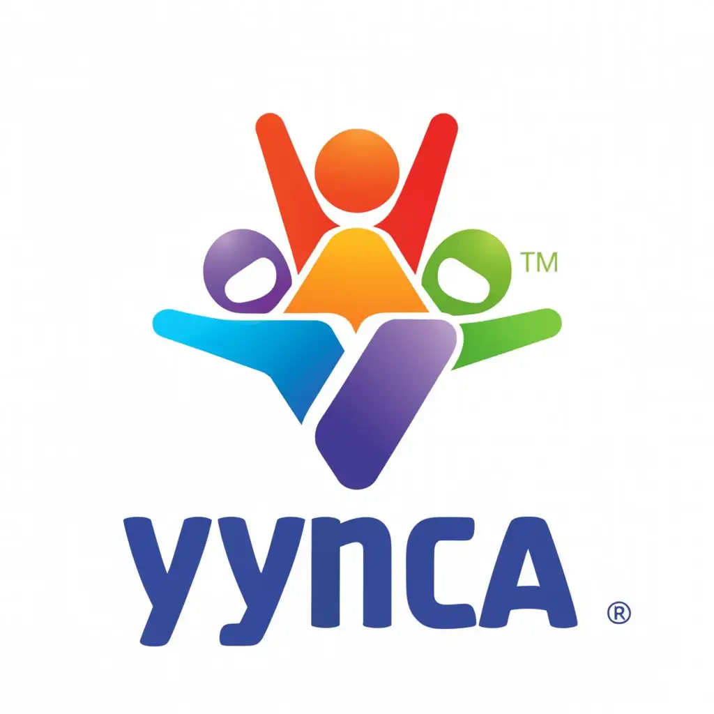 a logo design,with the text "YMCA", main symbol:kids,Moderate,be used in Education industry,clear background