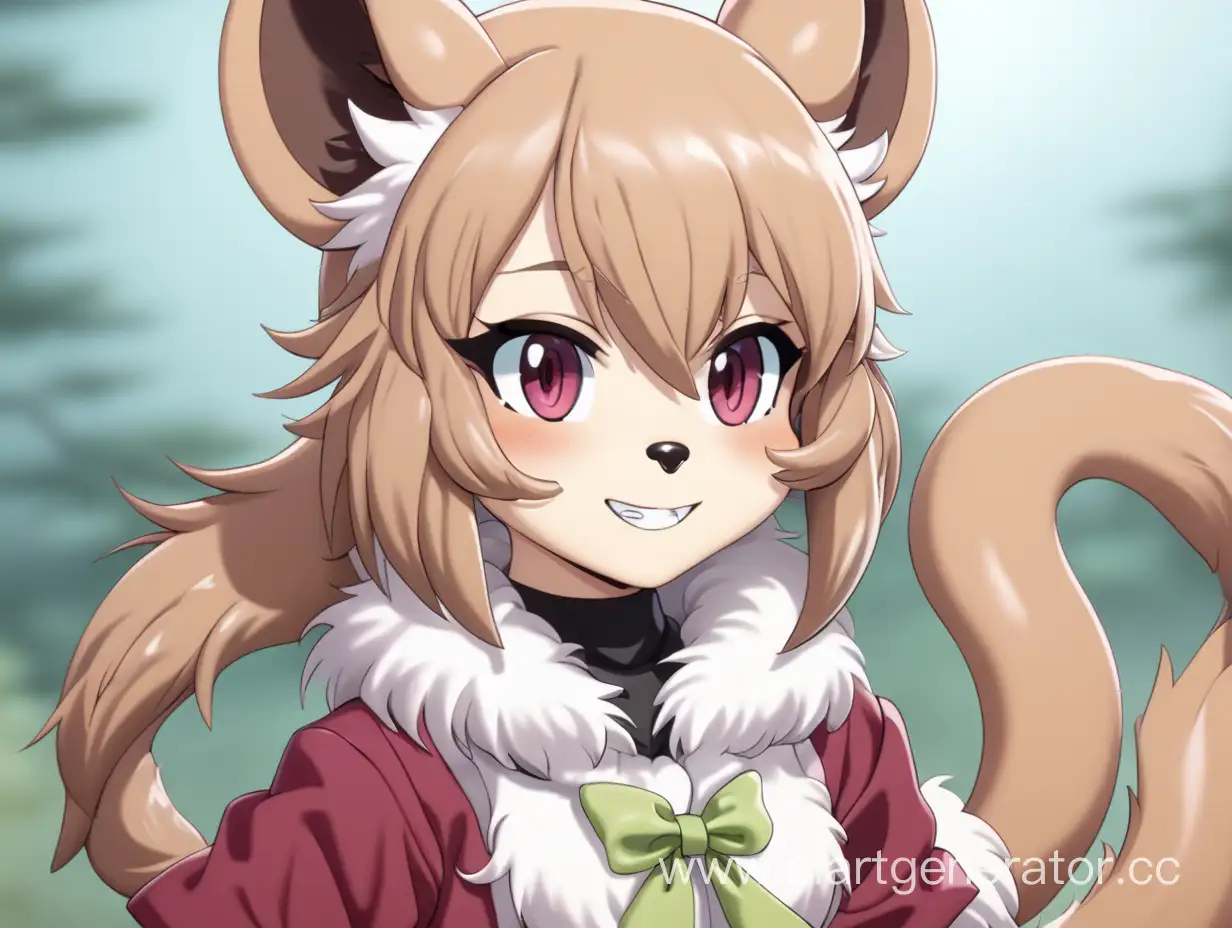 Furry weasel girl Anime