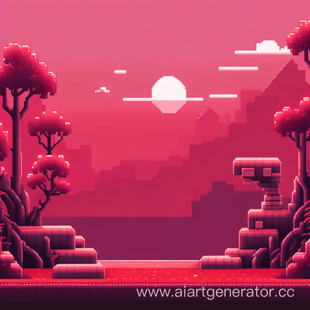Red-Pixelated-Game-Background-with-Fiery-Ambiance