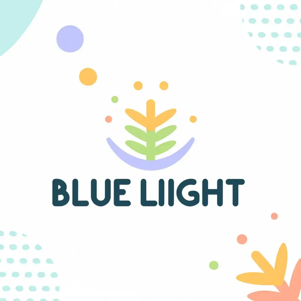 LOGO-Design-For-Blue-Light-Healthy-GlutenFree-Food-with-Nordic-Rainbow-Tree-Theme