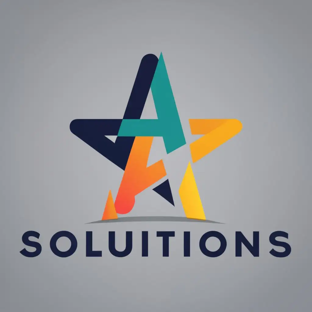 logo for hospitality staffing company, with the text "A N Solutions", typography