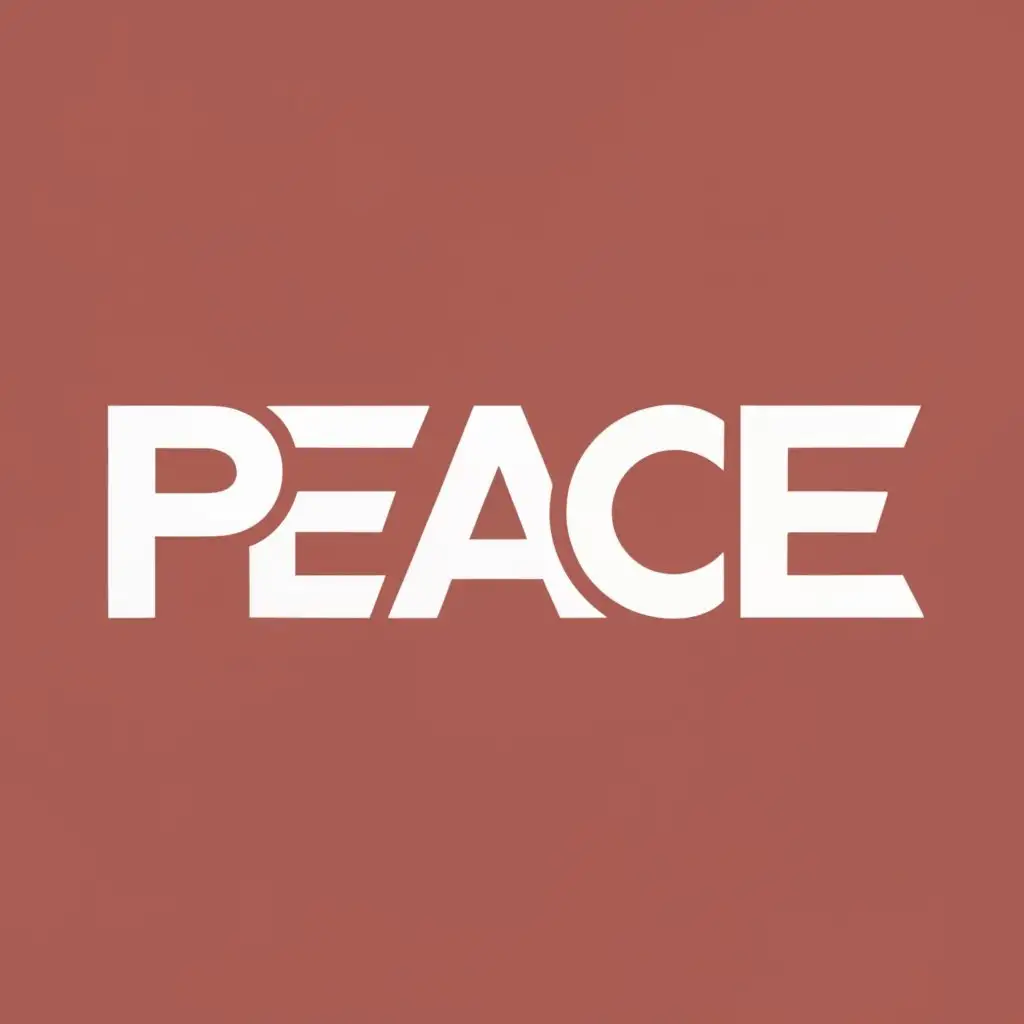 logo, peace, with the text "peace", typography, be used in Nonprofit industry