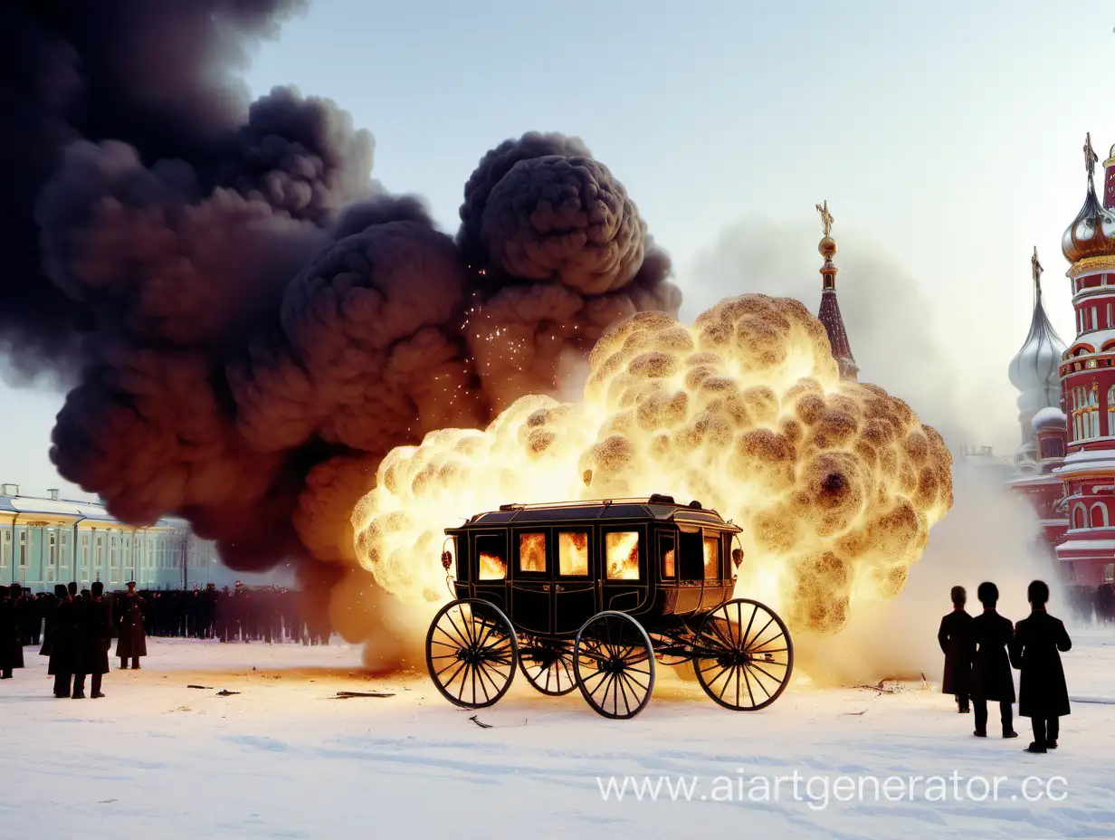 Dramatic-Explosion-of-the-Tsars-Carriage-Historical-Chaos-Unveiled