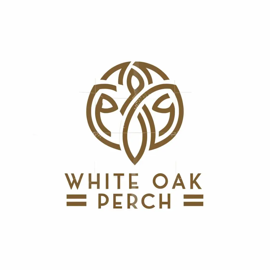 a logo design,with the text "White Oak Perch", main symbol:Trees ,Moderate,be used in Technology industry,clear background