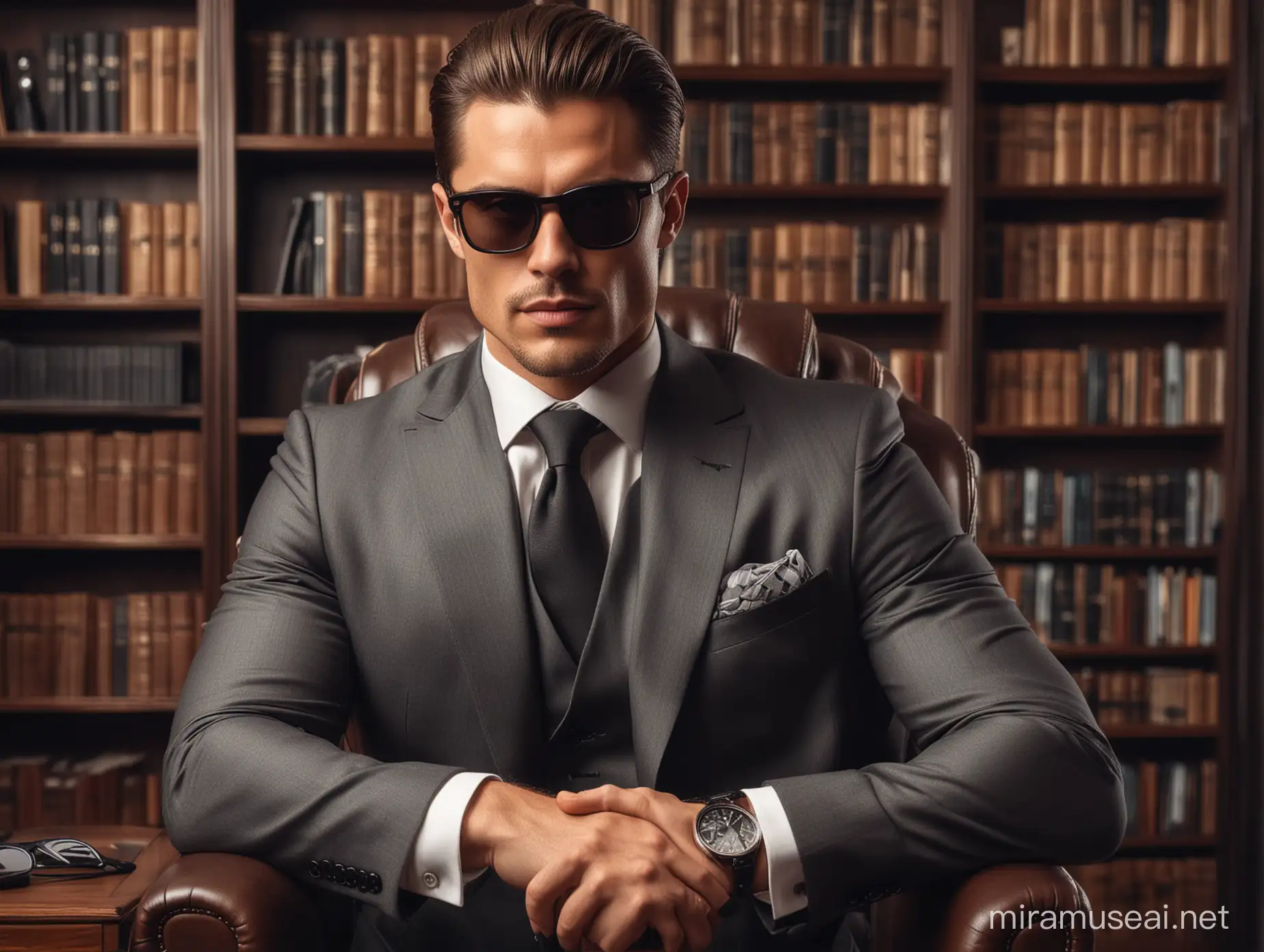 Successful Businessman in Stylish Office Meeting