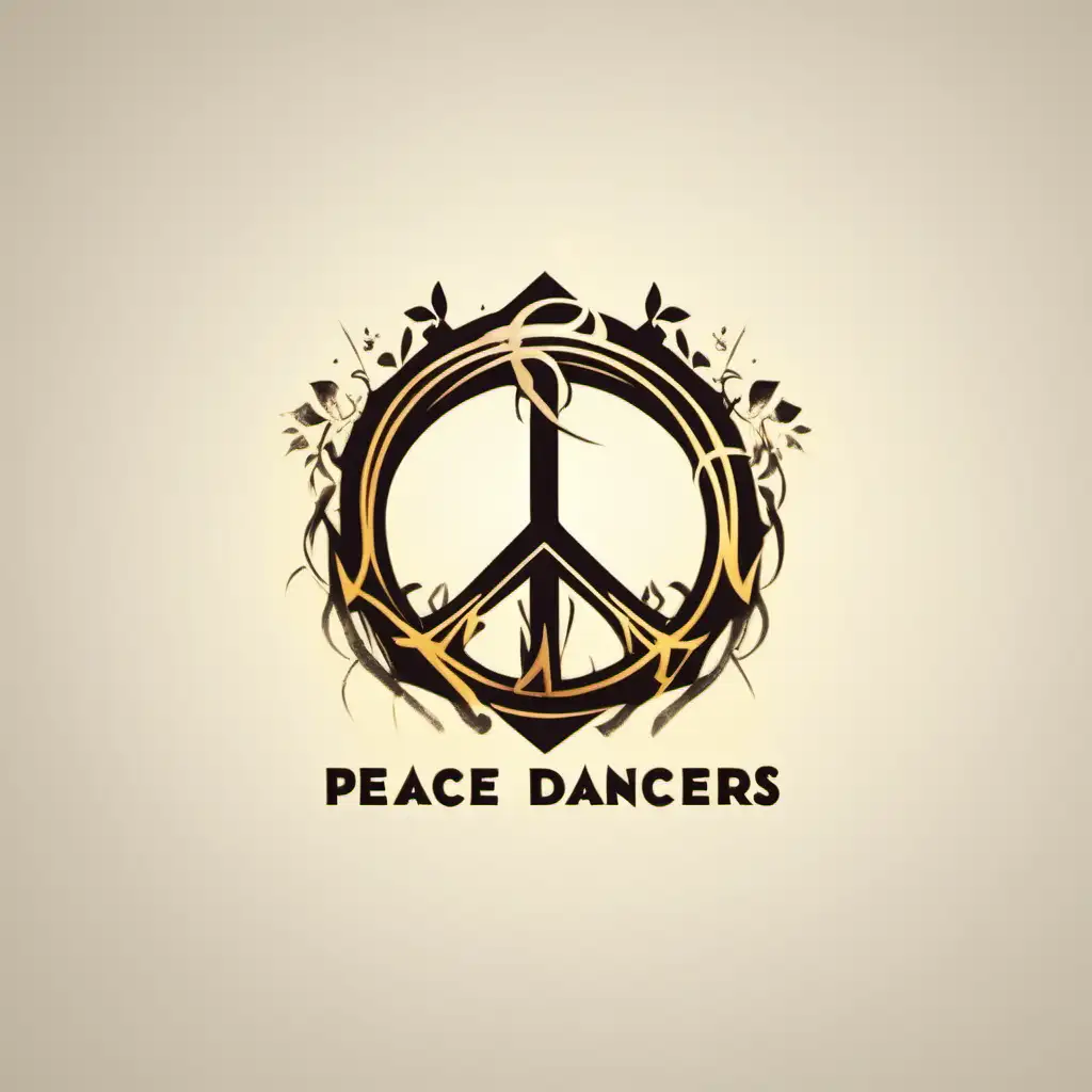 logo for a game dev company with the name "Peace Dancers"