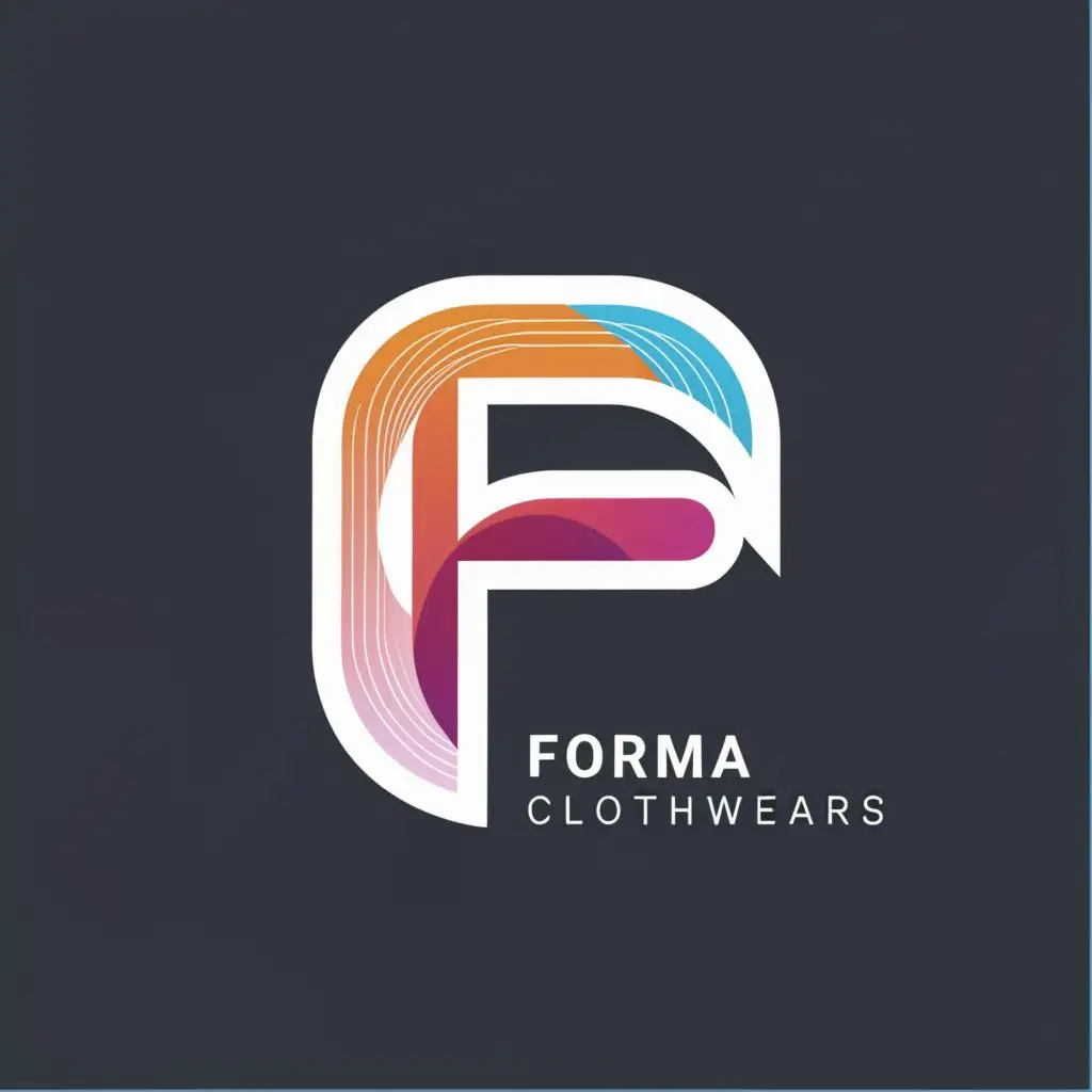 logo, F, with the text "Forma Clothwears", typography, be used in Retail industry