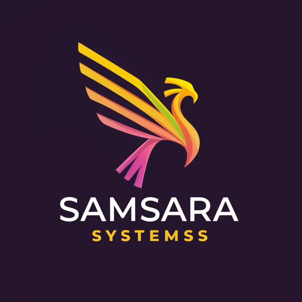 a logo design,with the text "SAMSARA SYSTEMS", main symbol:To create a modern, clean, simple, and revolutionary logo for your software company, focus on minimalist design elements that convey innovation and sophistication. Utilize sleek lines, geometric shapes, and a contemporary color palette to achieve a clean and modern look. Incorporate a symbol or icon that symbolizes revolution or transformation, such as an abstract shape or dynamic pattern. Choose a modern and easy-to-read font for any text elements, keeping the overall design uncluttered and visually impactful. Experiment with different layouts and compositions to find a balance that captures the essence of your company's innovative spirit while maintaining simplicity and elegance in the logo design.
Fenix design
,Minimalistic,clear background