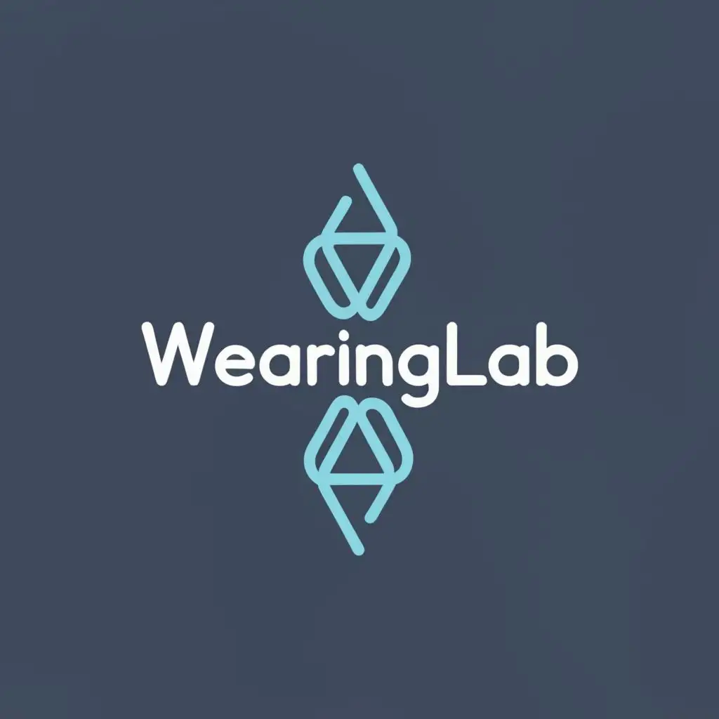 a logo design,with the text "WearingLab", main symbol:a simple logo only have words of the logo name/brand name, suitable for clothing business online.,Moderate,clear background
