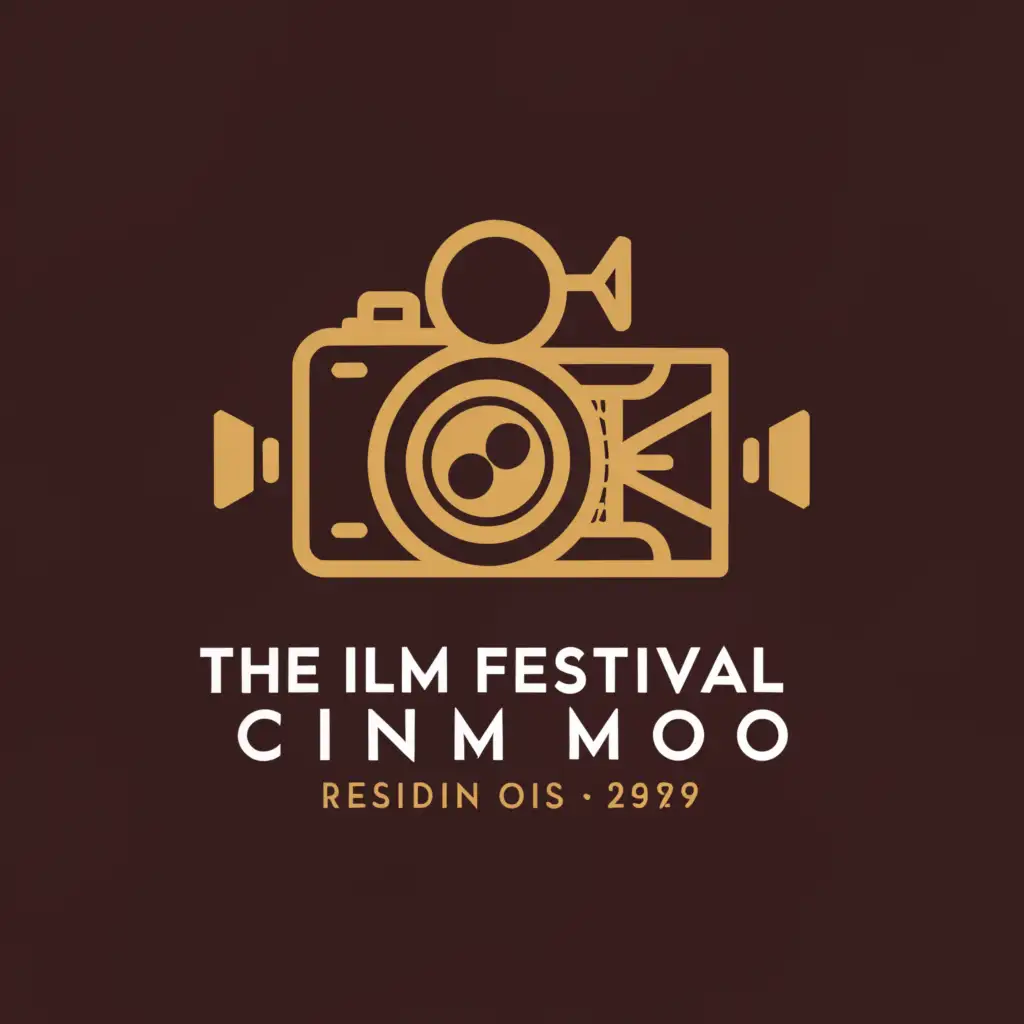 a logo design,with the text "The Film Festival Cine Mo'to", main symbol:Film camera,Moderate,be used in Entertainment industry,clear background