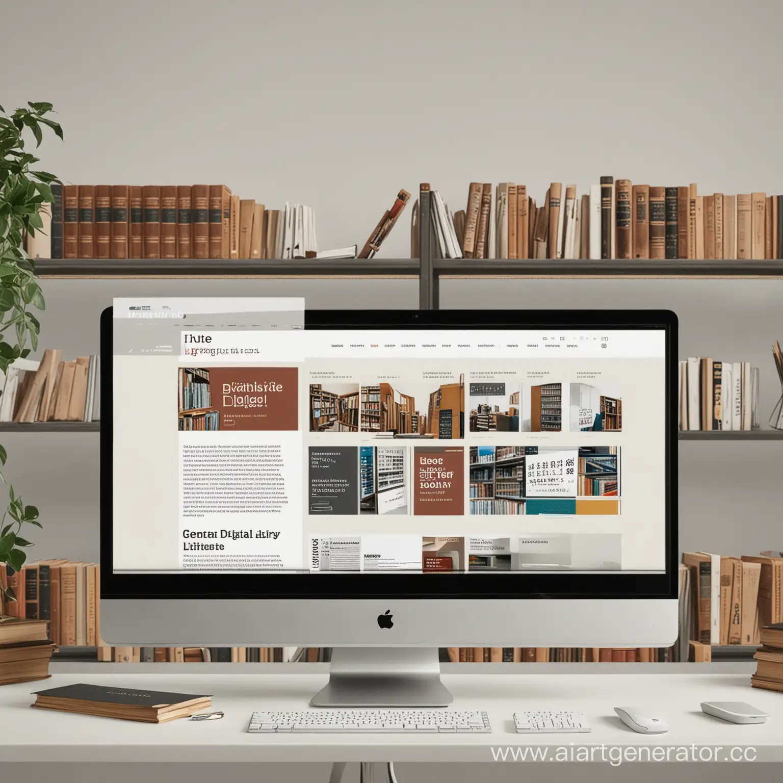 Digital-Library-Website-Page-Design-with-Interactive-Features