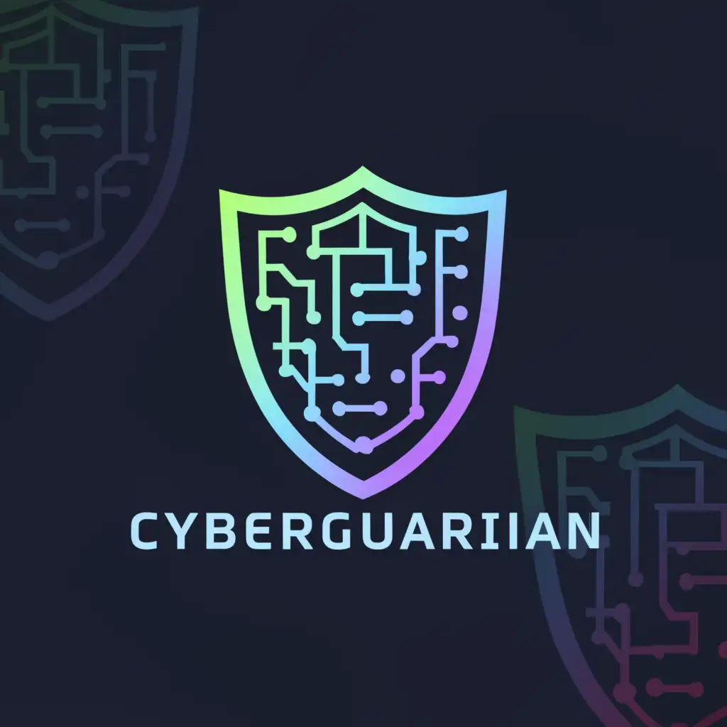 a logo design,with the text "CyberGuardian", main symbol:cybersecurity,Moderate,be used in Internet industry,clear background