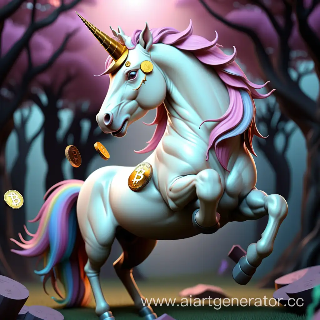 Magical-Unicorn-Bitcoin-Fantasy-Art