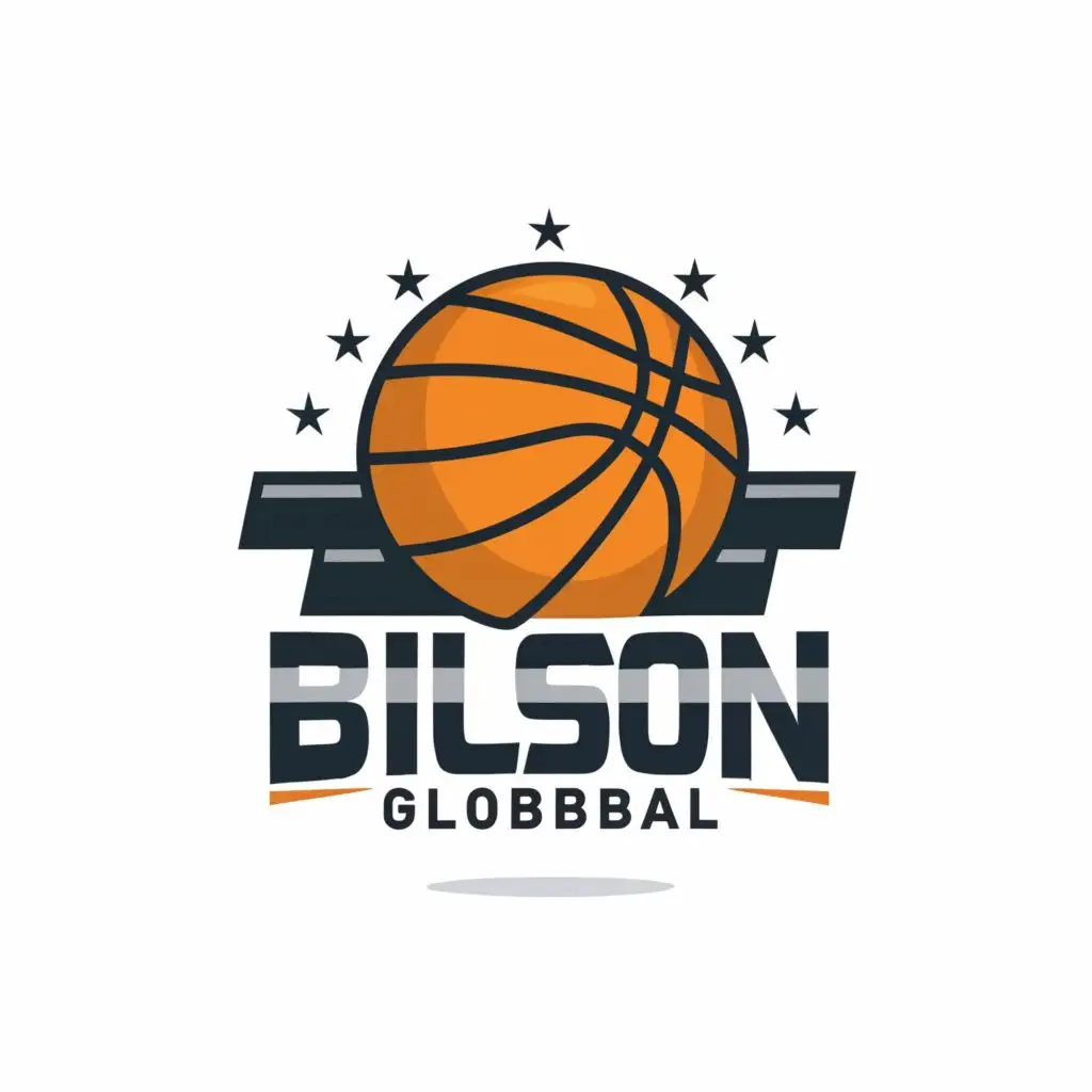 LOGO-Design-For-Bilson-Global-Dynamic-Basketball-Theme-with-Bold-Typography-for-Sports-Fitness-Industry
