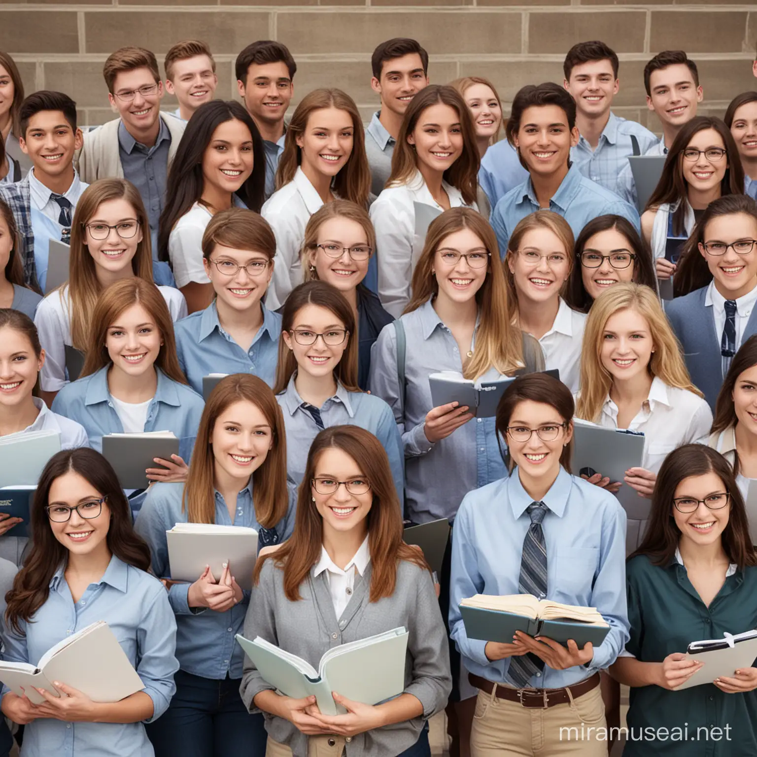 educational promotion image,a bunch of students
