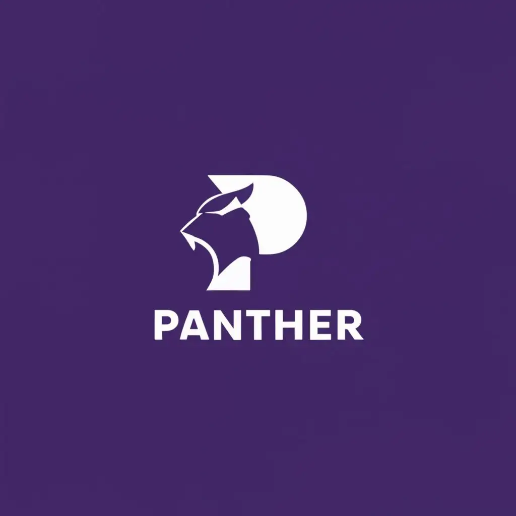 logo, P, PS, Panther, with the text "Panther Software", typography, be used in Technology industry