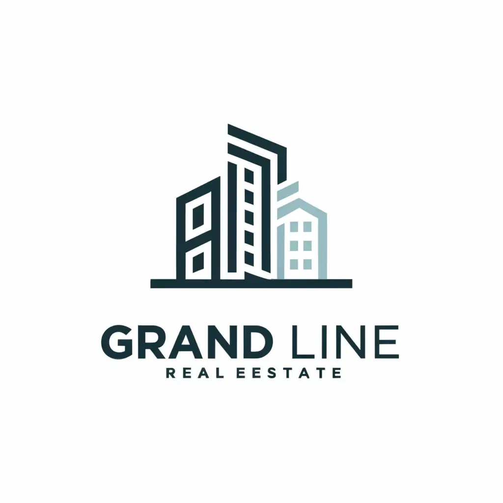 a logo design,with the text "Grand Line", main symbol:Architecture + Civil Engineering + Real Estate,Moderate,clear background