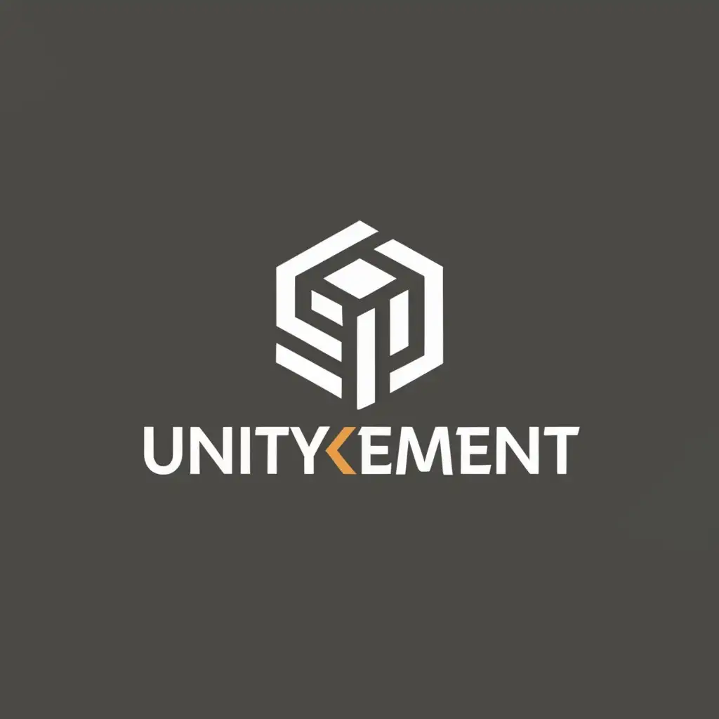 a logo design,with the text "Unity Cement", main symbol:Square,Moderate,clear background