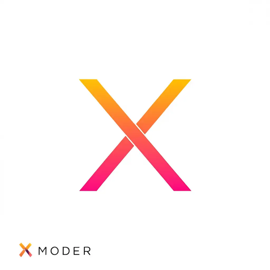 a logo design,with the text "X", main symbol:letter,Minimalistic,be used in Technology industry,clear background