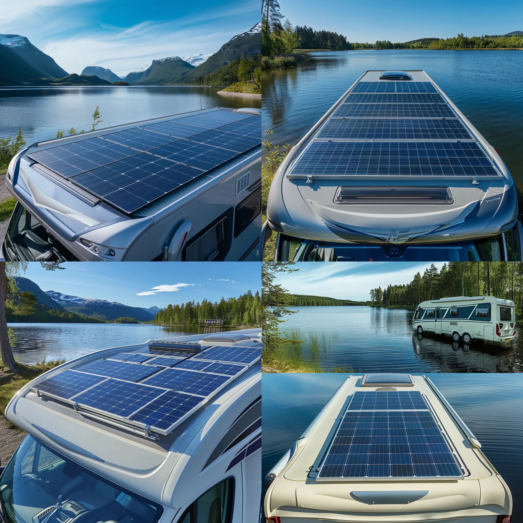 Tranquil-Lake-Motorhome-Retreat-with-Solar-Panels