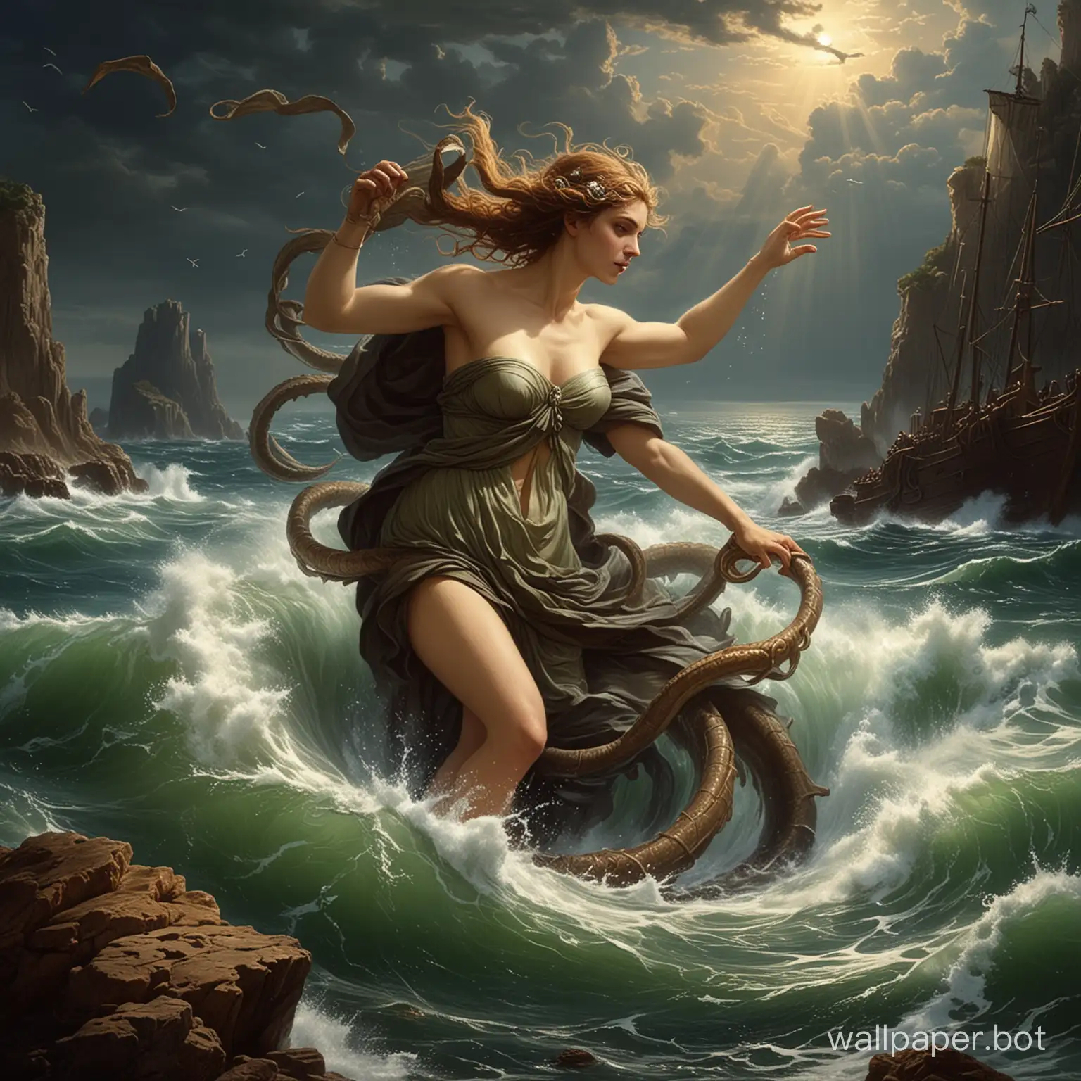 Mythical-Sea-Monster-Charybdis-Swallowing-Ships-in-Ancient-Greek-Lore