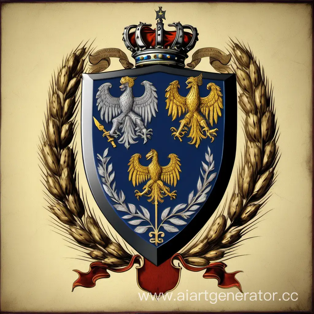 Rozhkov-Family-Coat-of-Arms-Symbolizing-Prosperity-Strength-Education-and-Unity