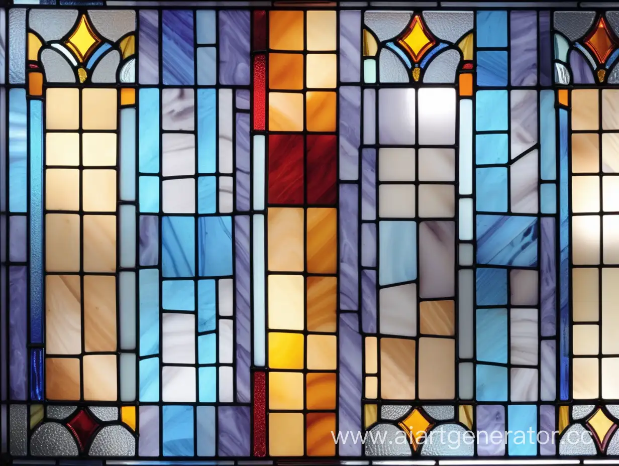 Colorful-Memphis-Style-Stained-Glass-Window