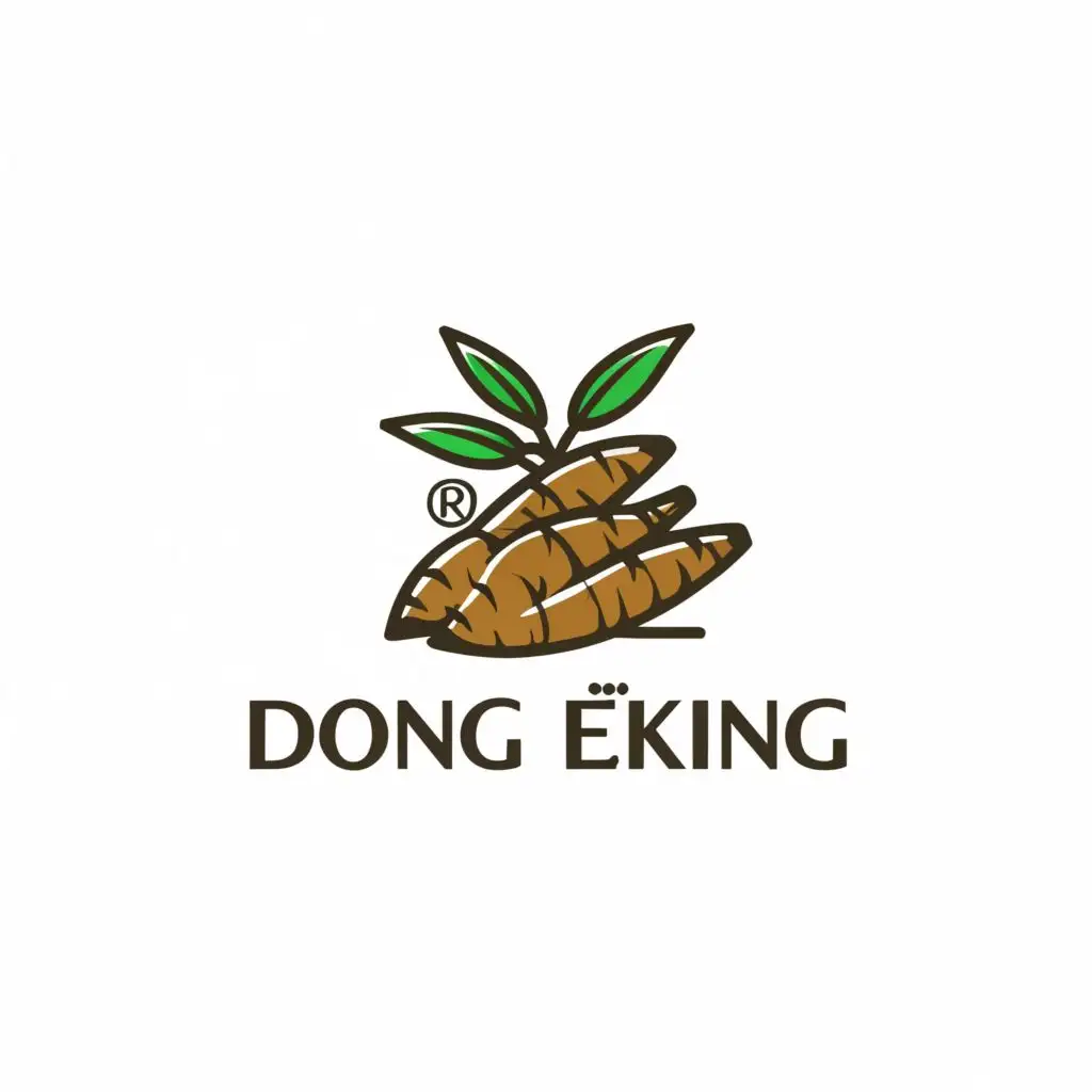 logo, Cassava, with the text "Dong Eking", typography