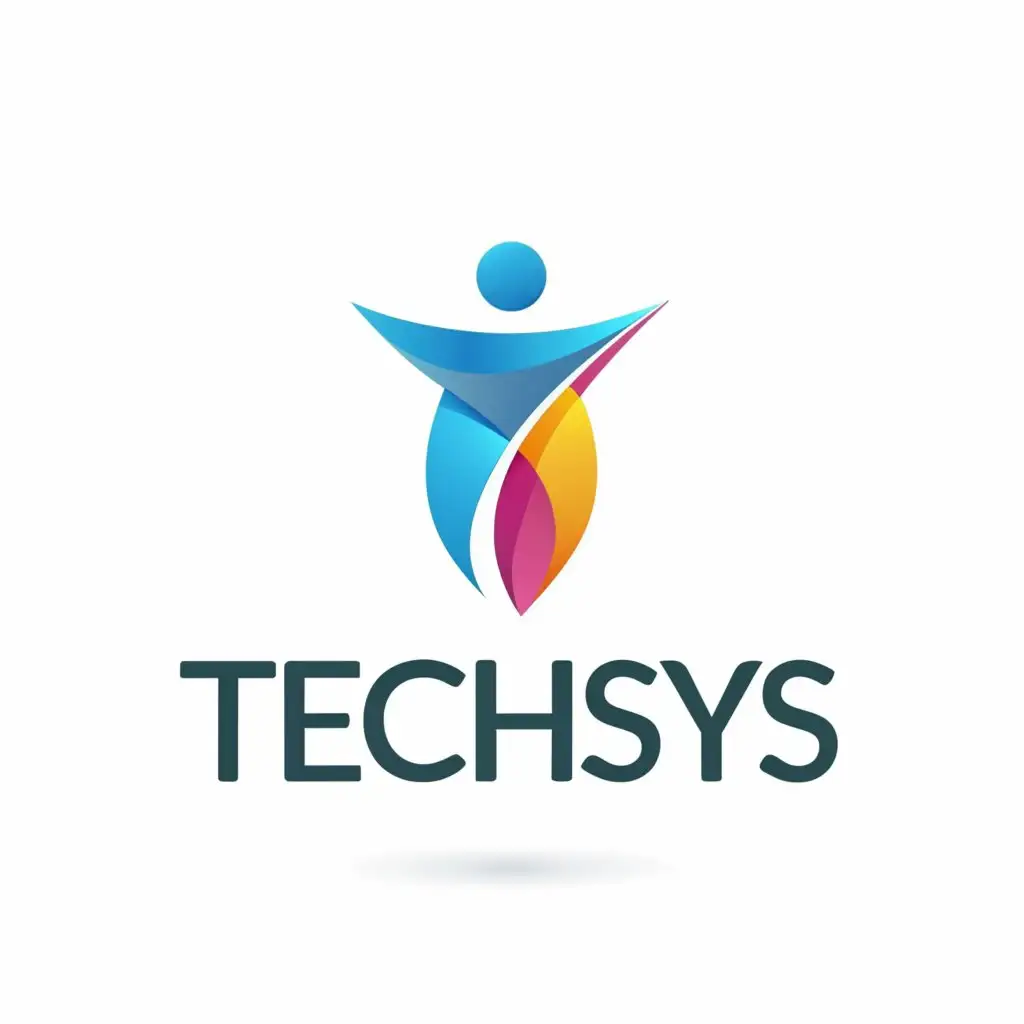 Logo-Design-For-TechSys-Modern-Human-Resource-Management-System-Emblem-on-Clear-Background