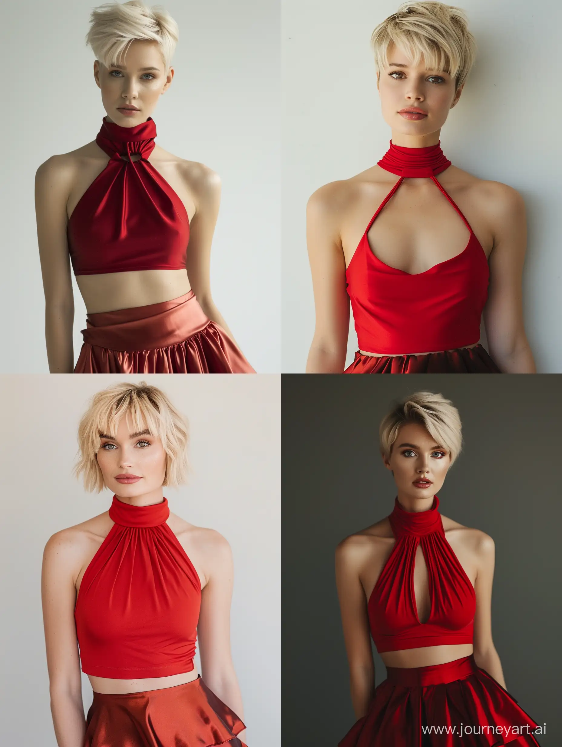 Elegant-Woman-in-Red-Halter-Neck-and-Satin-Skirt