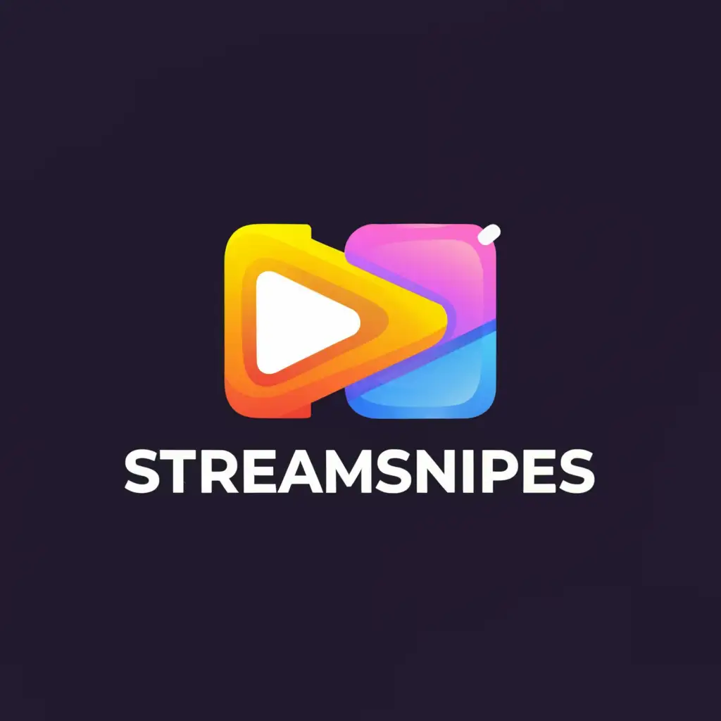 a logo design,with the text "stream_sn1pes", main symbol:YouTube logo, YouTube shorts, video,Moderate,be used in Entertainment industry,clear background