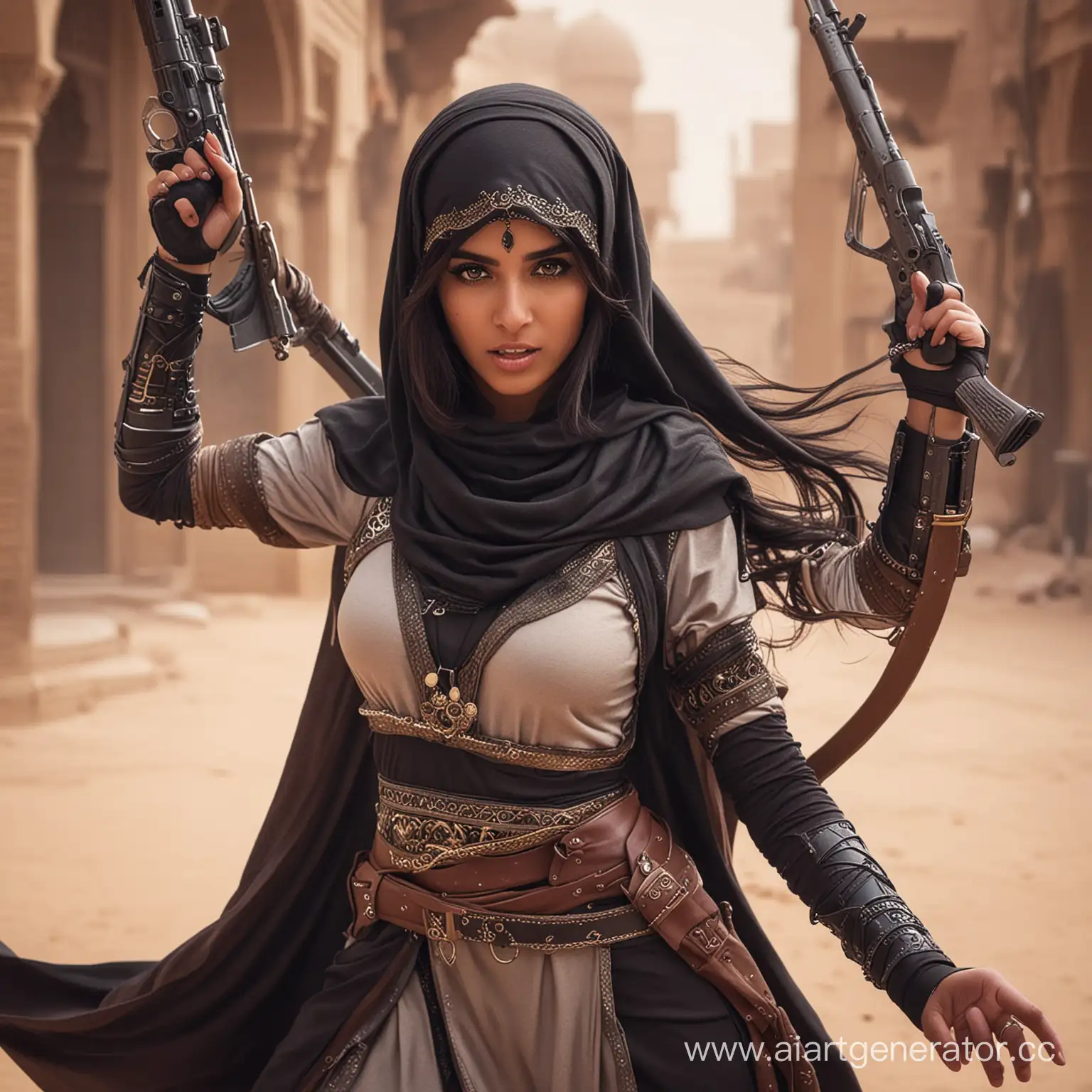 Stealthy-Arabian-Girl-Assassin-Amidst-Desert-Ruins