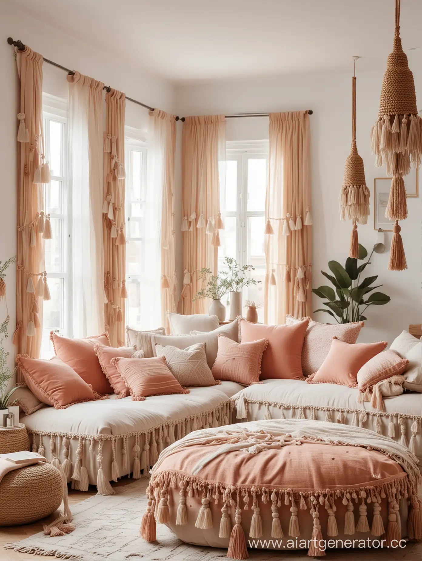 Cozy-Spacious-Room-with-Fabric-Items-and-Decorative-Pillows