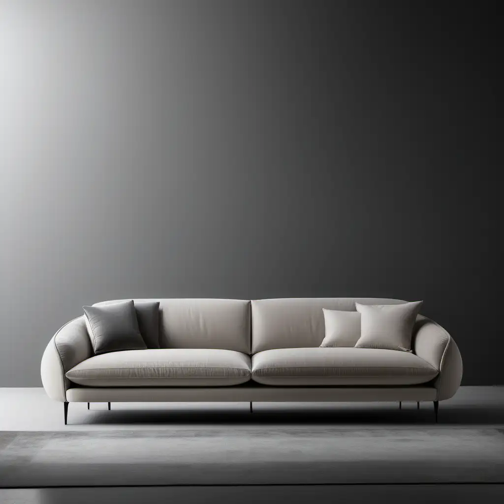 modern design, timeless lines, soft look, italian style, italian sofa, 3 seat, round sofa arm