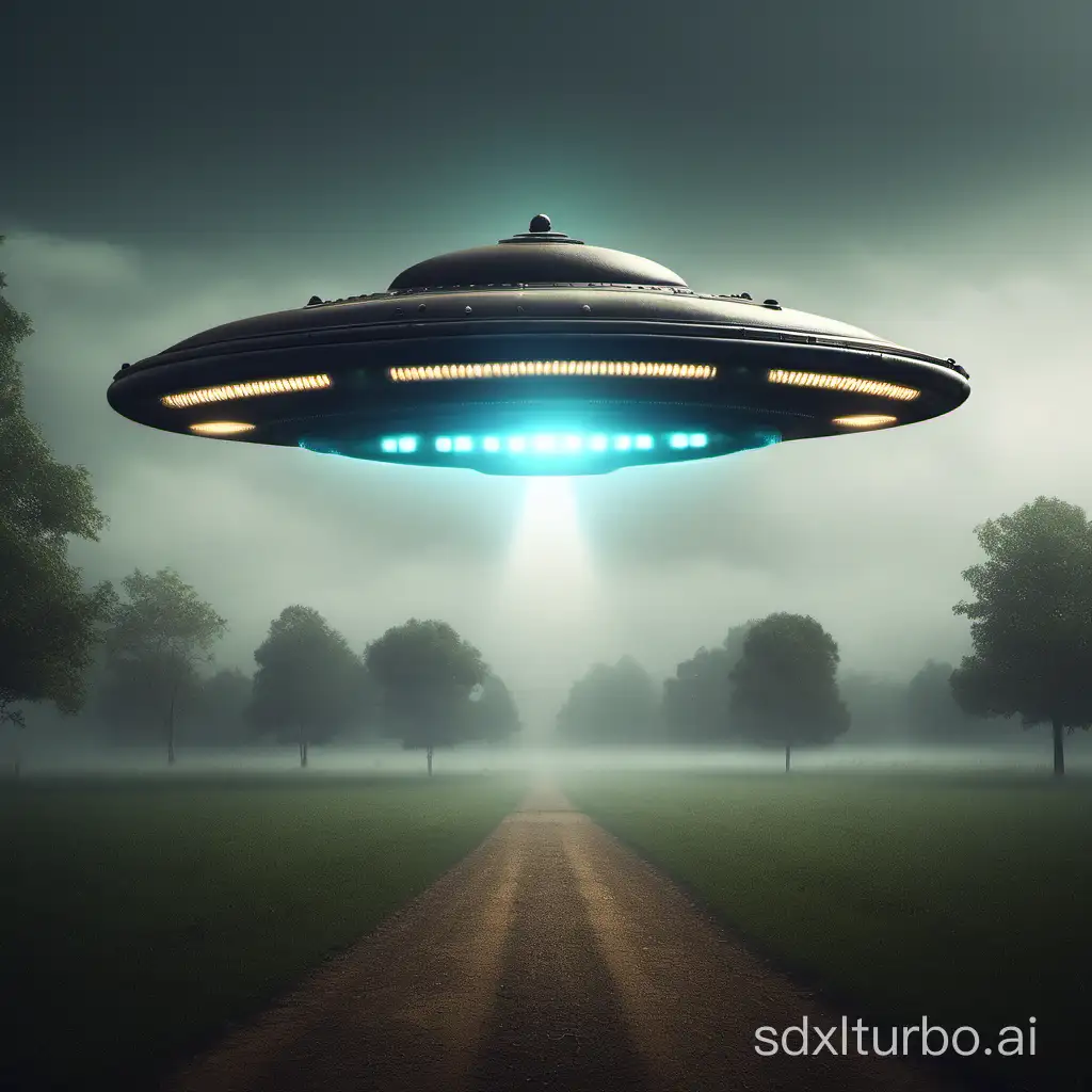 Mysterious-UFO-Encounter-in-Rural-Landscape