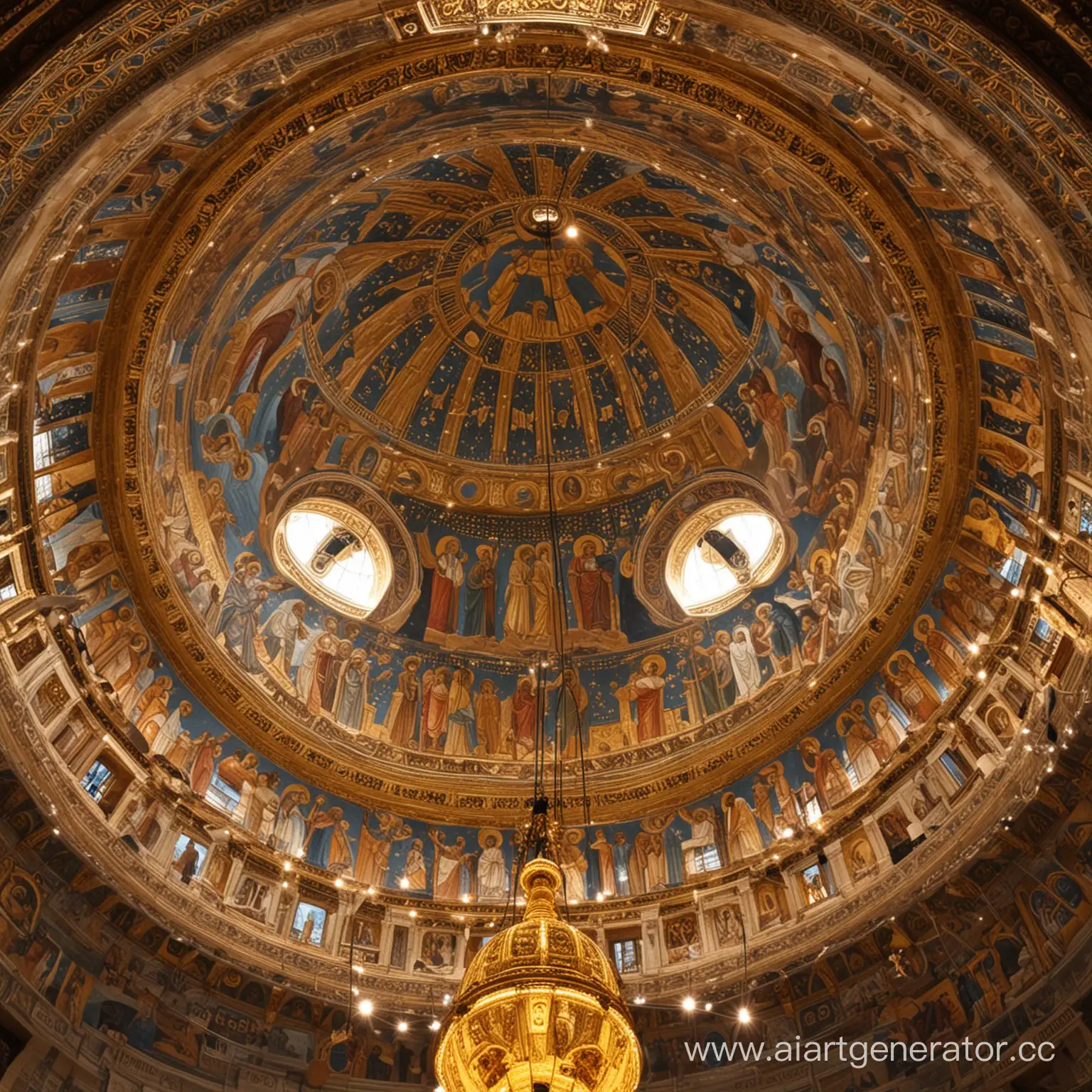Angelic-Luminance-Byzantine-Dome-Illuminated-by-Angelic-Lamps