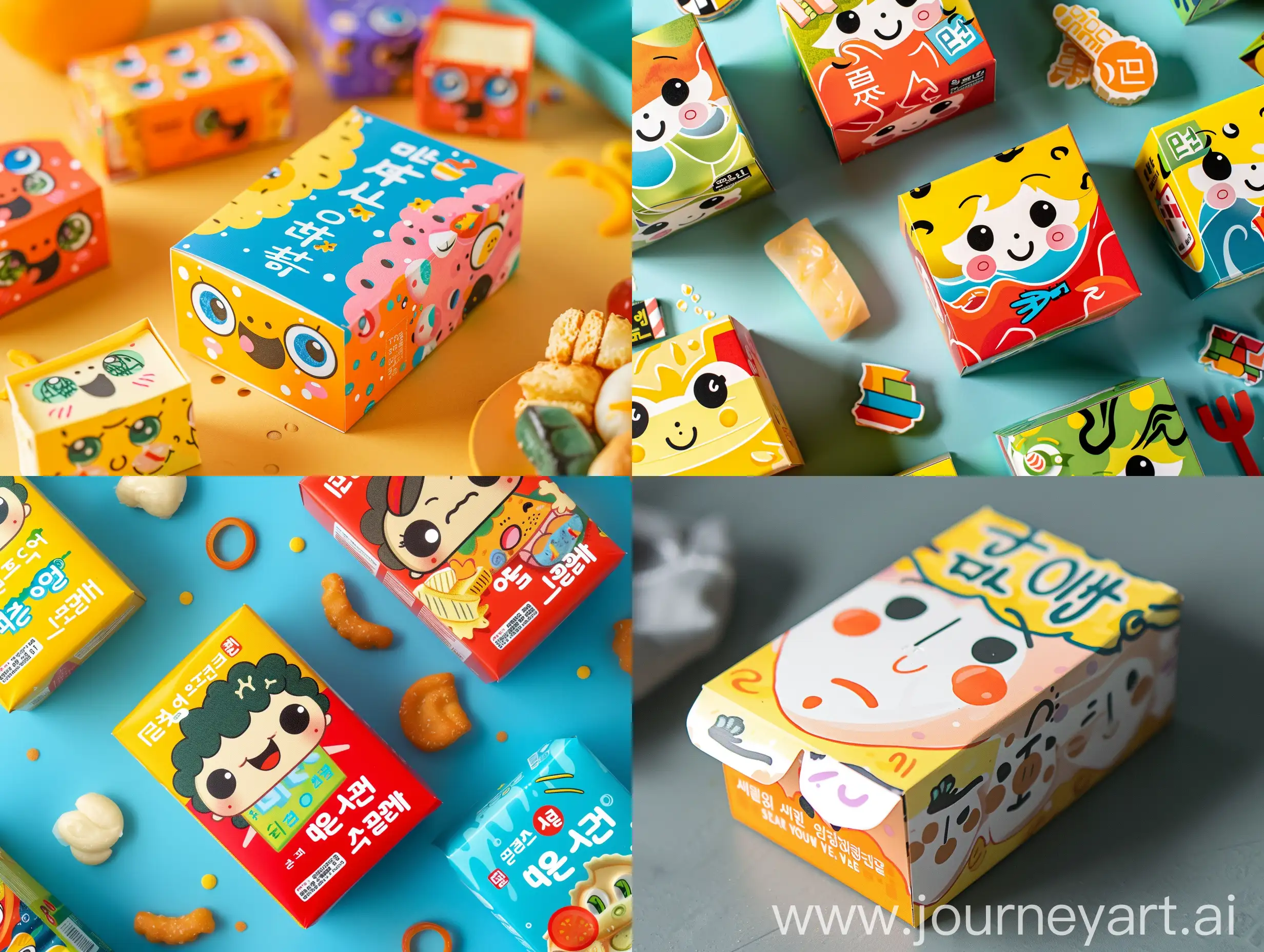 kids snack, cute, design,  box Packaging, korean, colourful, seaweed flavour, cheese flavour, spicy flavour