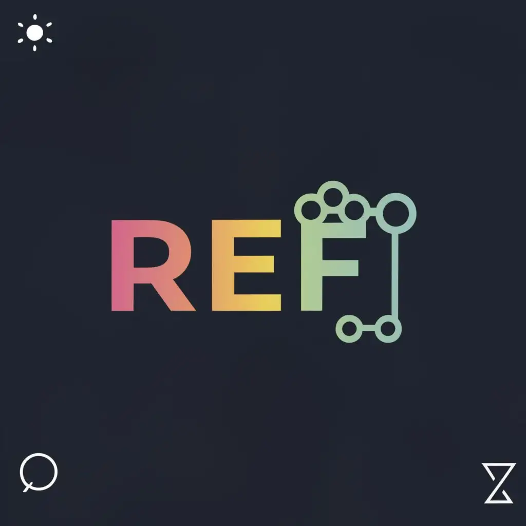 logo, AI, with the text "Refi", typography, be used in Technology industry