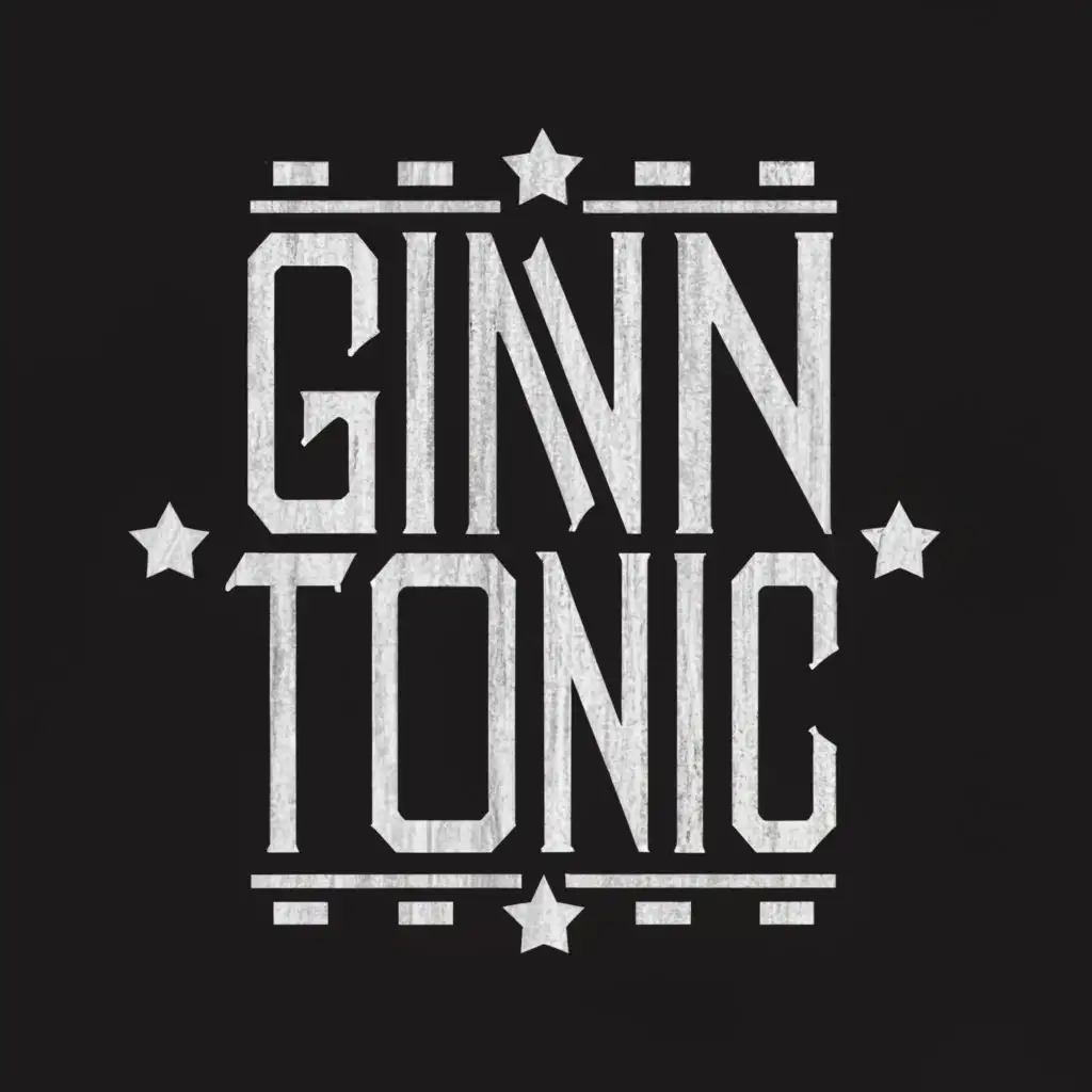 a logo design,with the text "GIN 
'N 
TONIC", main symbol:nWo logo font,complex,be used in Entertainment industry,clear background