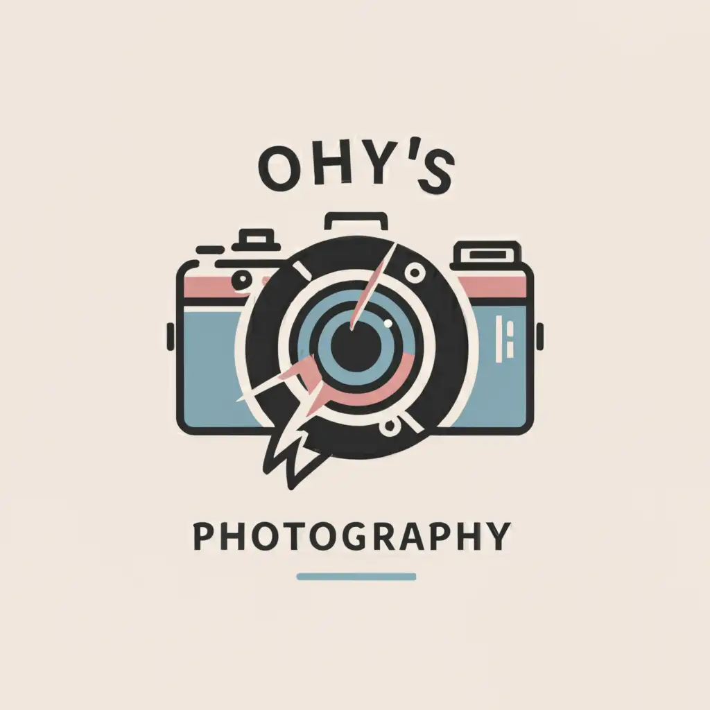 a logo design,with the text "Ohy's Photography", main symbol:Camera,Moderate,clear background