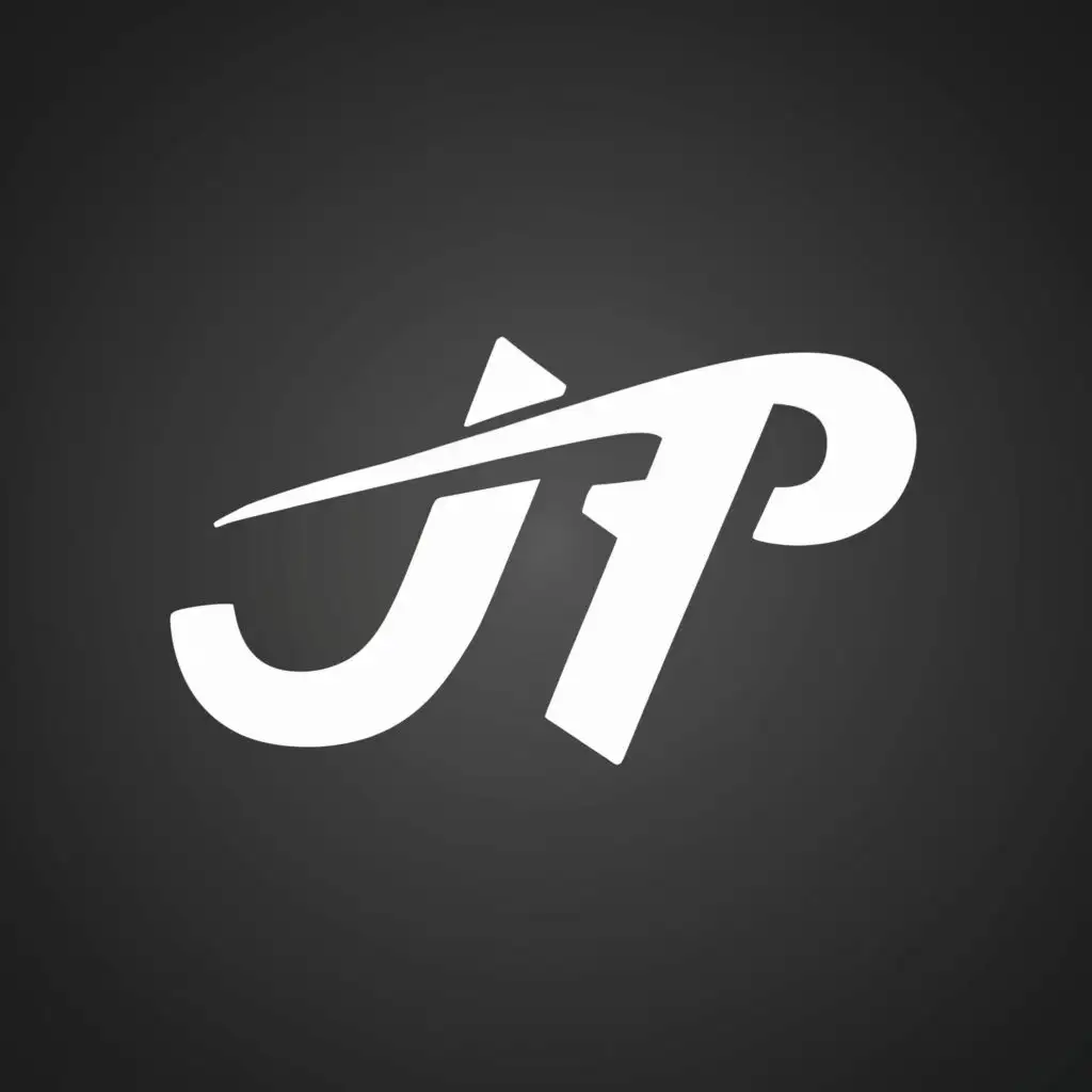logo, light, with the text "jp", typography