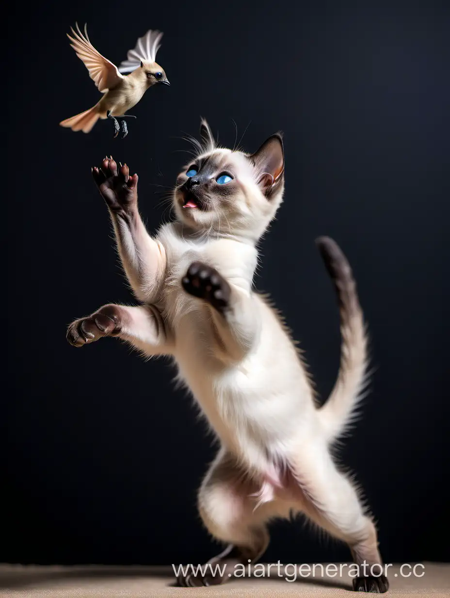 Playful-Siamese-Kitten-Jumping-and-Interacting-with-a-Bird
