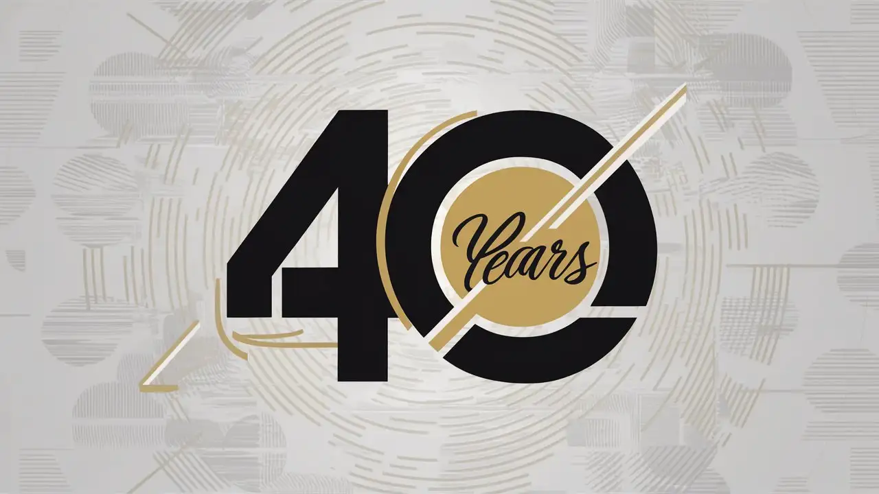 Celebratory 40th Anniversary Logo Design