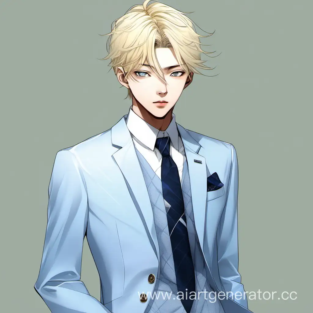 Stylish-Blonde-Teenager-in-Elegant-KoreanInspired-Formal-Attire