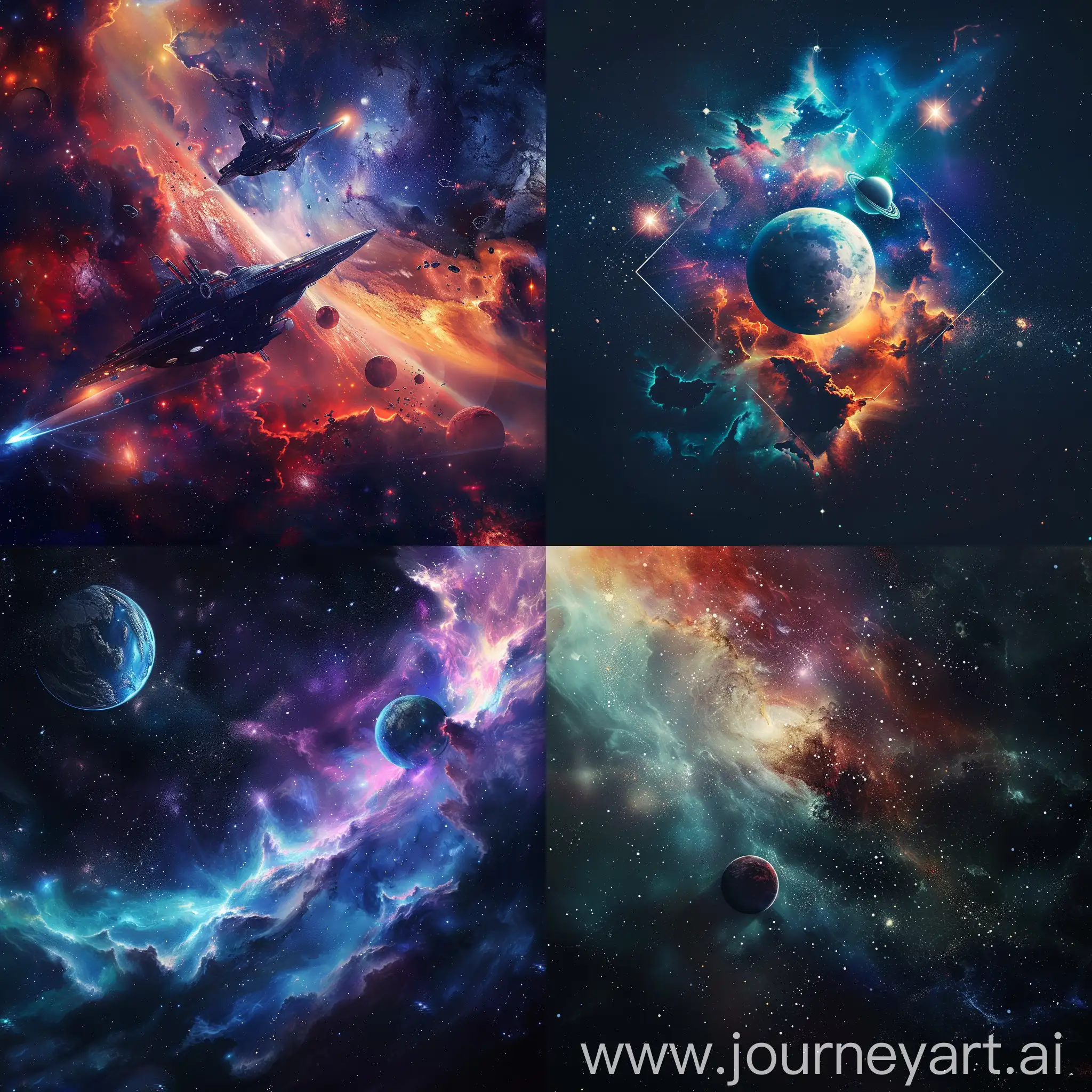 make me a header for my YouTube profile on a space theme with a resolution of 2048 x 1152 pixels