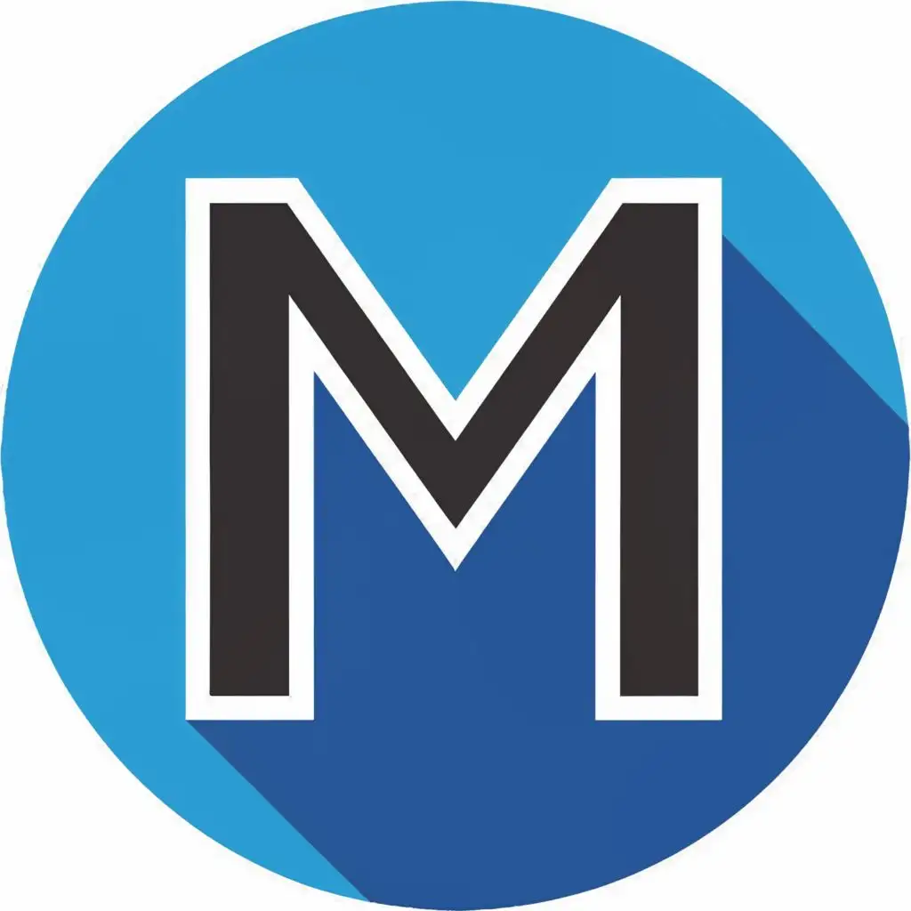 logo, K, with the text "M", typography, be used in Internet industry