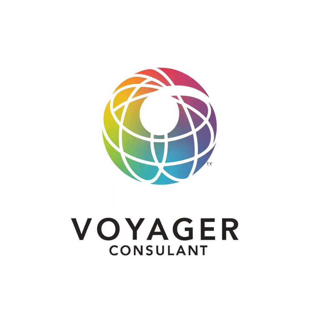 a logo design,with the text "Voyager Consultant", main symbol:Changing country,Moderate,clear background
